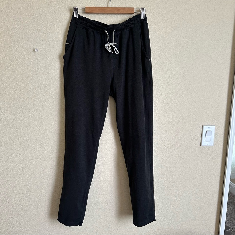 Vuori Ponto Performance Pants Mens Large Black Heathered DreamKnit V418